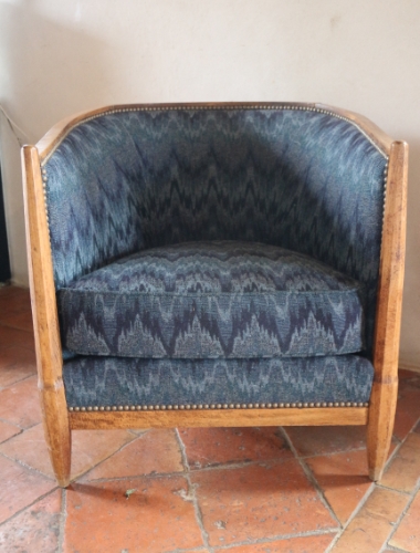 Photo création Wohlgroth fauteuil tonneau