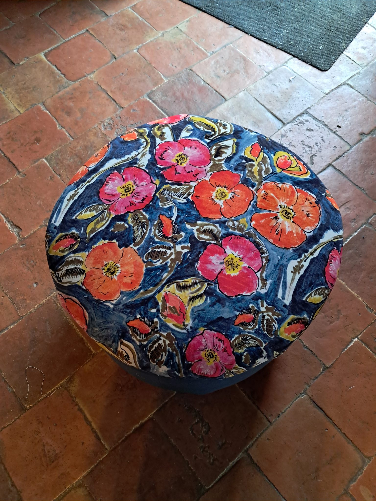 Tabouret rond vu de dessus